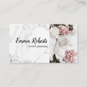 Romantiskt Rosa Gammalt Ro Rustic Bussines Card Visitkort