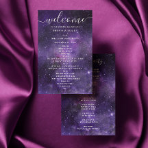 Romantiskt rymdbröllopsprogram | Celestiala galaxe