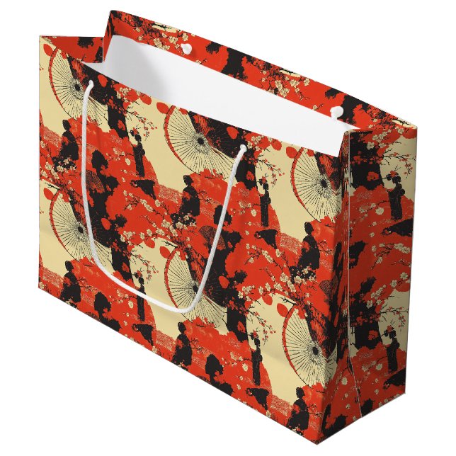 Romantiskt Sakura Kimono Par Mönster (5) (Framsidan Vinklad)