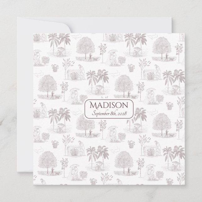 Romantiskt skript - meddelande om att hon fött bar (Framsida)