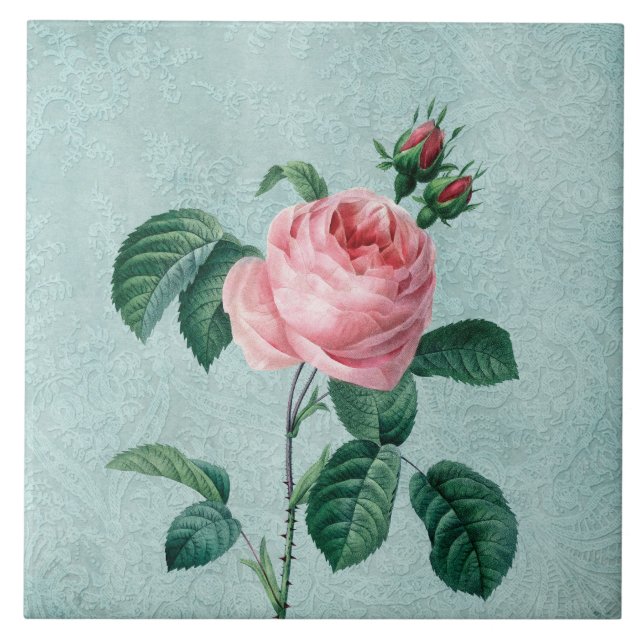 Romantiskt snöre steg kakelplatta (Framsidan)