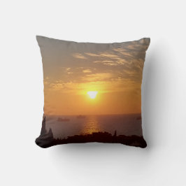 Romantiskt solnedgångsfoto kudde