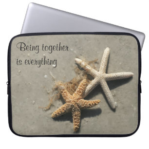 Romantiskt strandtema laptop sleeve