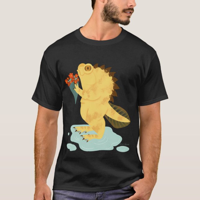 Romantiskt träskmonster t shirt (Framsida)