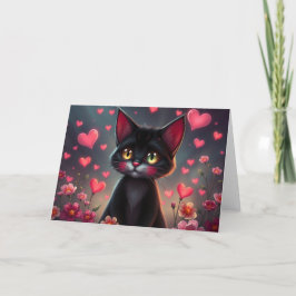 Romantiskt Valentines-kort Tack Kort