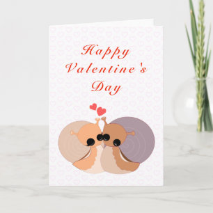 Romantiskt Valentinkort par Snigel Kärlek Kort