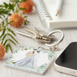 Romantiskt vattenfärgbröllop