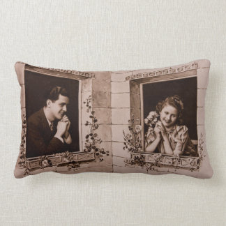 Romantiskt Vintagepar, Sepiafotografi Lumbarkudde