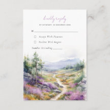 Romantiskt violett Bröllop OSA