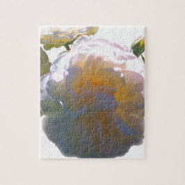 Romantiskt vitt, gult, orange, guldfärgat ro pussel