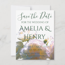 Romantiskt vitt, gult, orange, guldfärgat ro spara datumet