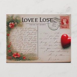 Romantiskt vykort för din fru