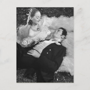 Romantiskt vykort för par Franskar