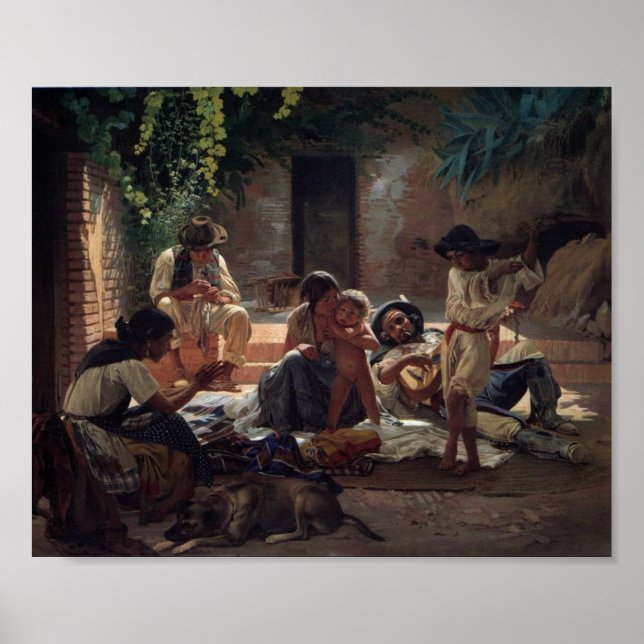 Romany Gypsy Family Poster (Framsidan)
