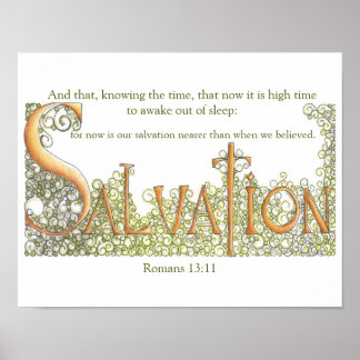 Romarbrev 13:11 Frälsning Poster