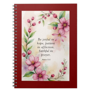 Romarbrevet 12:12 anteckningsbok