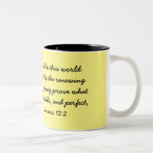 Romarbrevet 12:2 Mugg