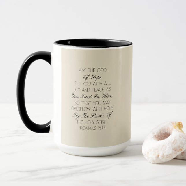 Romarbrevet 15:13 Hope Bibelvers Mugg (Med munk)
