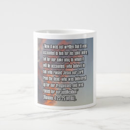 Romarbrevet 4:23-25 WEBU Mug Jumbo Mugg