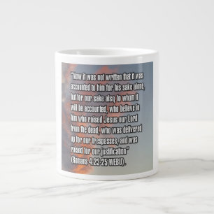 Romarbrevet 4:23-25 WEBU Mug Jumbo Mugg