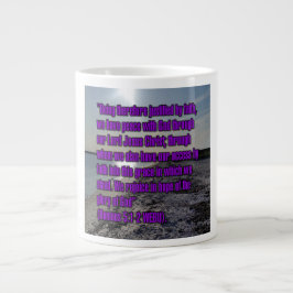 Romarbrevet 5:1-2 WEBU Mugg Jumbo Mugg