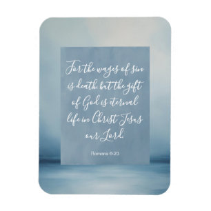 Romarbrevet 6:23 Anpassningsbar Bibelvers Magnet