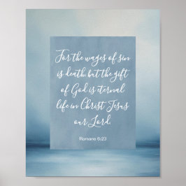 Romarbrevet 6:23 Anpassningsbar bibelvers Poster