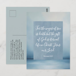 Romarbrevet 6:23 Anpassningsbar Bibelvers Vykort