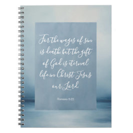 Romarbrevet 6:23 Bibelvers Bild Spiral antecknings Anteckningsbok