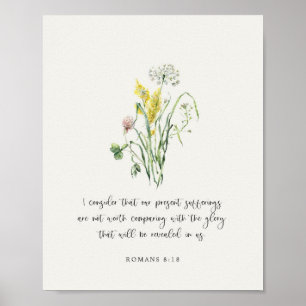 Romarbrevet 8:18 Bibelvers Poster