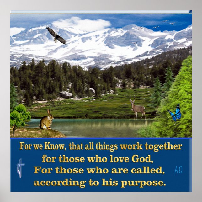 Romarbrevet 8:28 affisch (Framsidan)