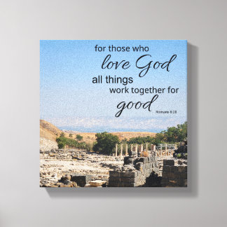 Romarbrevet 8:28 Canvastryck
