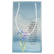 Romarbrevet 8:28 Iris Watercolor