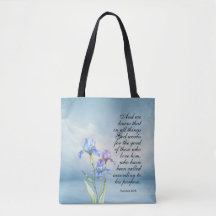 Romarbrevet 8:28 Iris Watercolor
