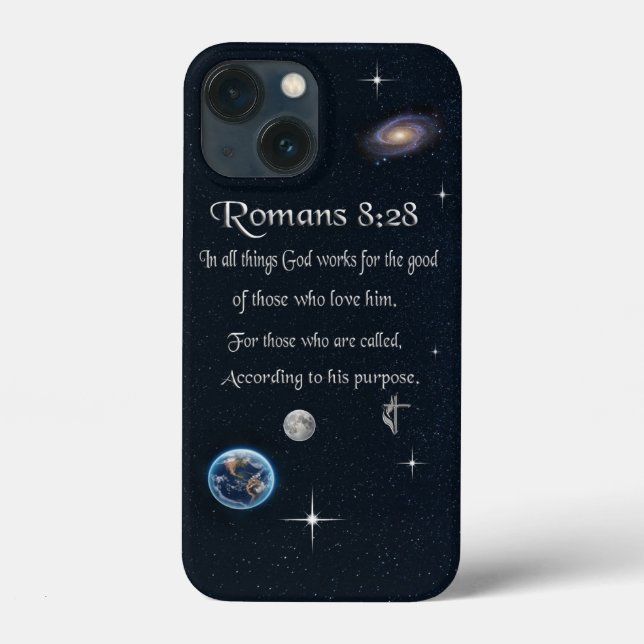 Romarbrevet 8:28 kristen bibelvers (Baksida)