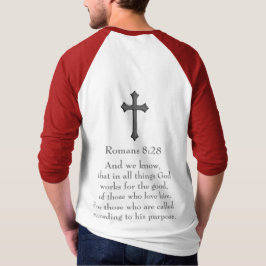 Romarbrevet 8:28 kristen bibelvers t shirt