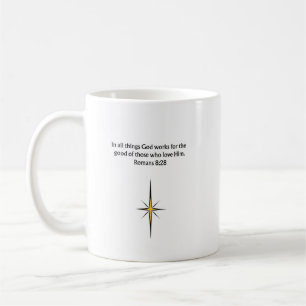 Romarbrevet 8:28 Kristet mugg Uppmuntrande prese