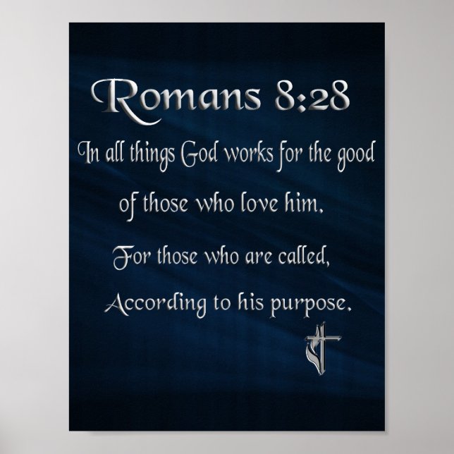 romarbrevet 8:28 poster (Framsidan)