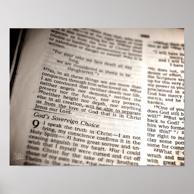 Romarbrevet 8:38-39 Tryck (Framsidan)