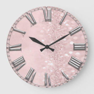 Romaren för silver för grå färg för metall f stor klocka