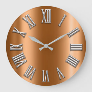 Romaren för silver för grå färg för stor klocka