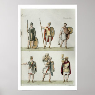 Romaresoldater, specificerar från pläterar 2, poster