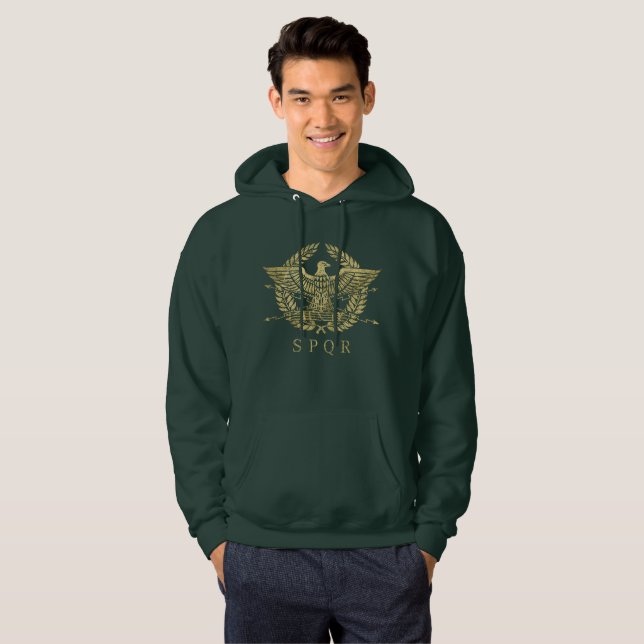 Romarrikets Örn Emblem  Hoodie (Hel framsida)