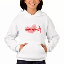 Romatic Valentines Day Hoodie: "Du är min evighet