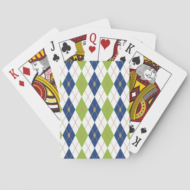 Rombfärgkombination 4 casinokort (Baksidan)