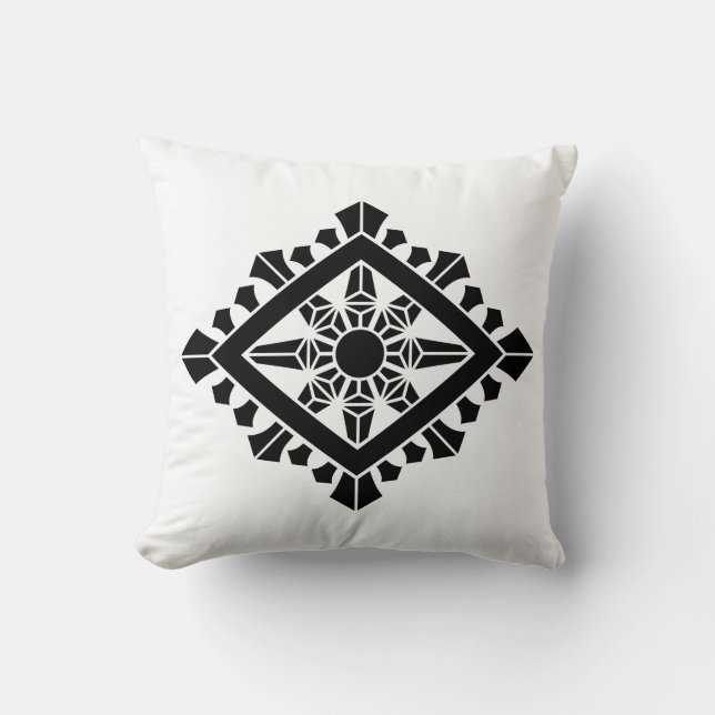 Rombisk dharma-chakra kudde (Framsida)