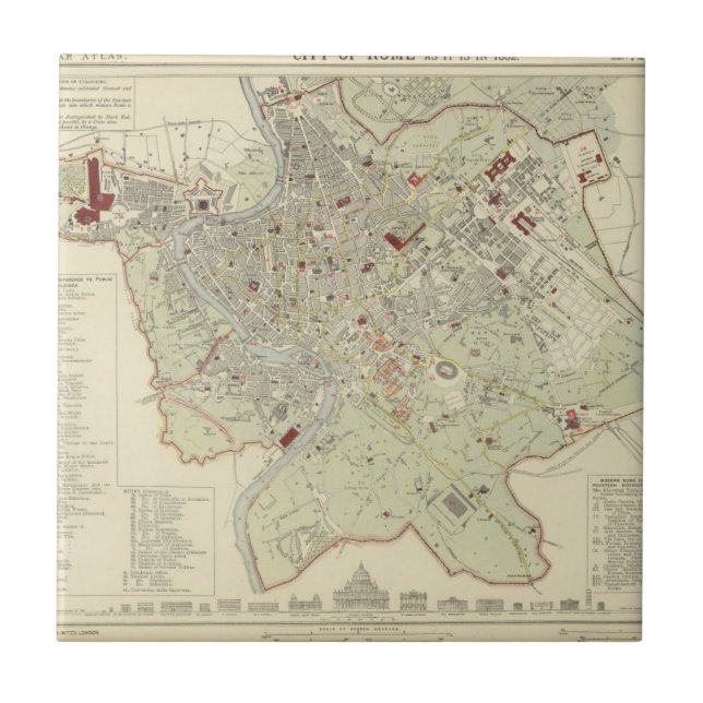 Rome 4 kakelplatta (Framsidan)