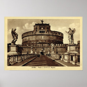Rome Castel Santa Angelo Poster