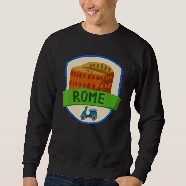 Rome City Italy souvenir  for men women 8 Lång Ärmad Tröja (Framsida)