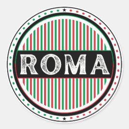 Rome City Pride Emblem – italiensk identitet Runt Klistermärke